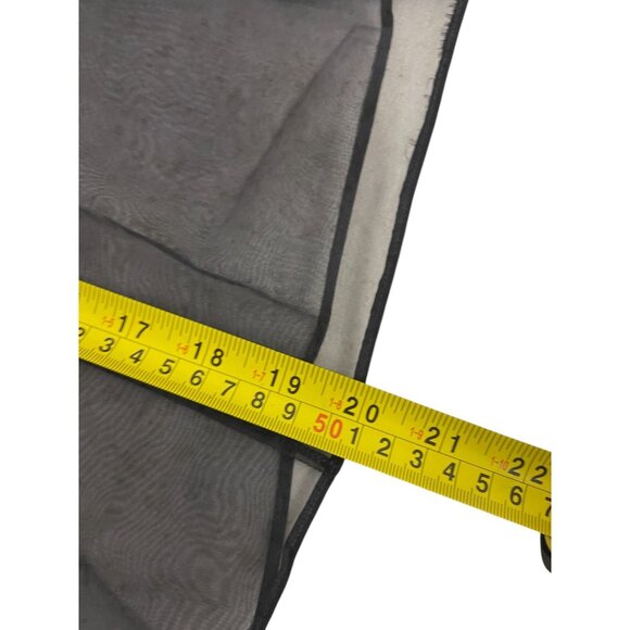 Massimo Dutti Organza Blouse Top Shirt S Small Gray Mulberry Silk 5159/869 NWT - Picture 12 of 13